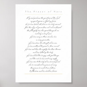 Affiche The Magnificat Print - 5x7 White, English