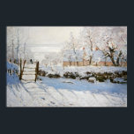 Affiche The Magpie by Claude Monet<br><div class="desc">Oscar-Claude Monet (UK: /ˈmɒneɪ/, US: /moʊˈneɪ, məˈ-/, French: [klod mɔnɛ]; 14 November 1840 – 5 December 1926) was a French painter and founder of impressionist painting who is seen as a key precursor to modernism, especially in his attempts to paint nature as he perceived it.[1] During his long career, he...</div>