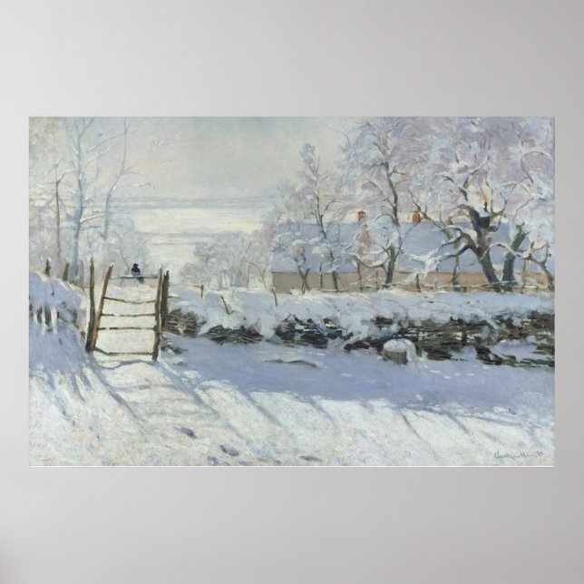 Affiche The Magpie - Claude Monet - La Pie (Devant)