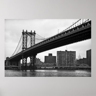 Affiche The Manhattan Bridge in New York City