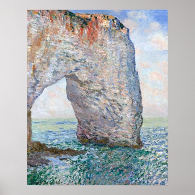 Affiche The Manneporte near Etretat by Claude Monet (Devant)