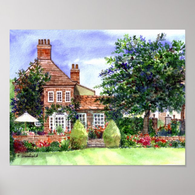 Affiche The Manor House York par Farida Greenfield (Devant)