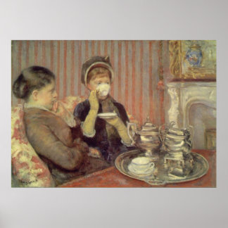 Affiche Thé, Mary Cassatt