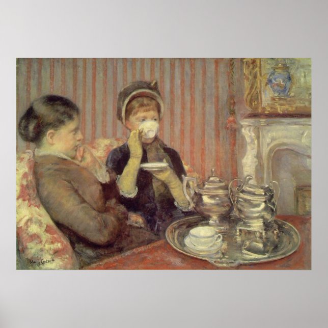Affiche Thé, Mary Cassatt (Devant)