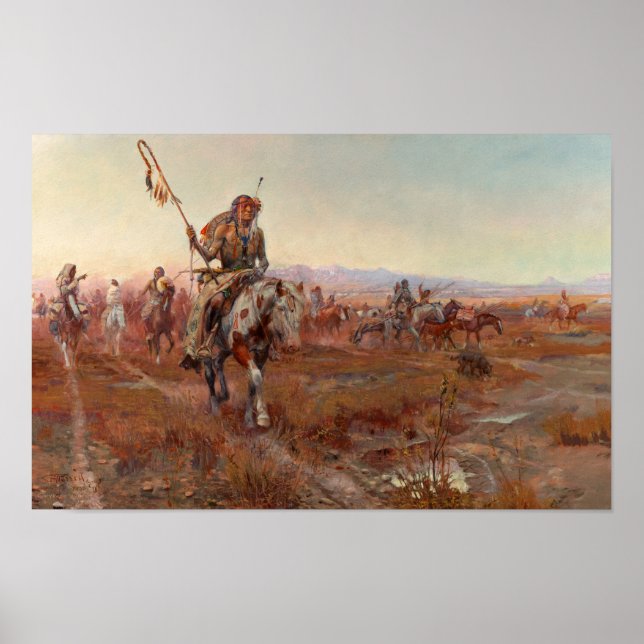 Affiche The Medicine Man, 1908 par Charles Marion Russell (Devant)