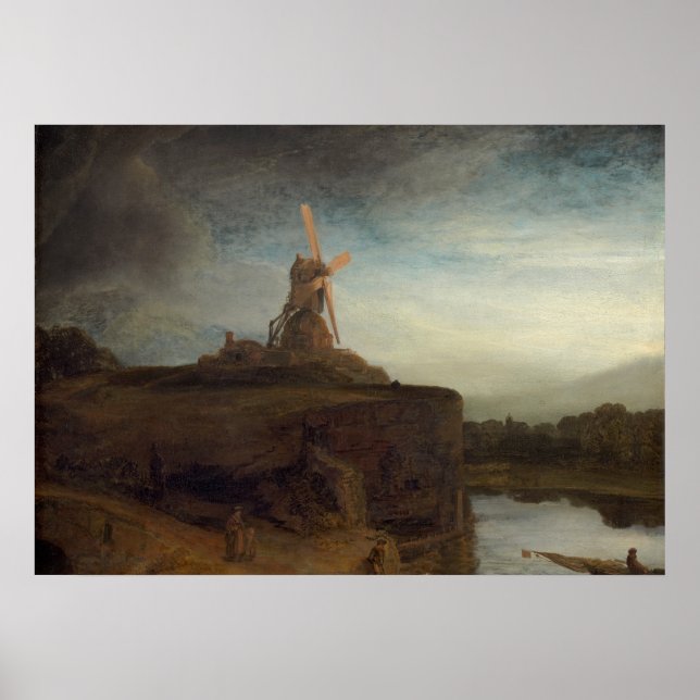 Affiche The Mill, 1645-48 (huile sur toile) (Devant)