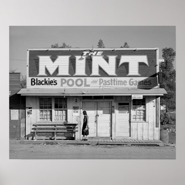 Affiche The Mint Pool Hall, 1940 (Devant)