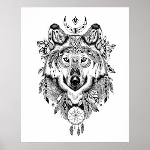 Affiche The Monochrome Wolf