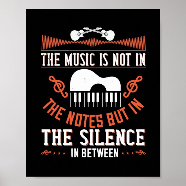 Affiche The Music Is Not In The Notes (Devant)