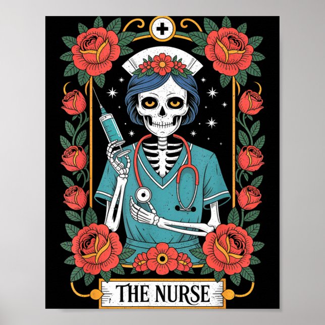 Affiche The Nurse Tarot Card  (Devant)