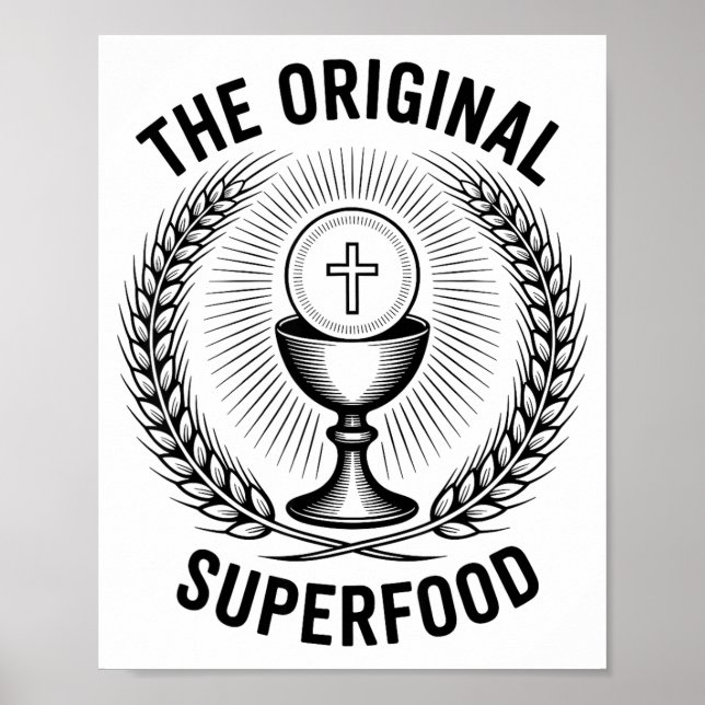 Affiche The Original Superfood Eucharist Catholic M  (Devant)