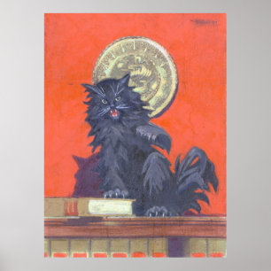 Affiche The Outlaw Cat - Kulhanek Feline Art (1973)