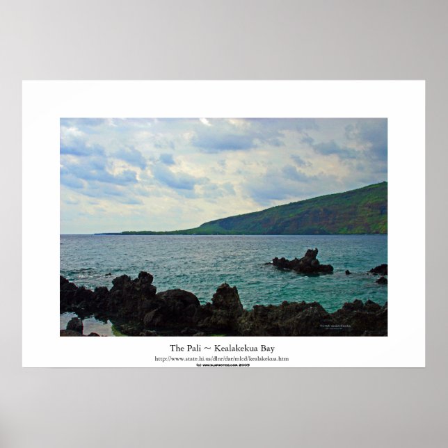 Affiche The Pali ~ Kealakekua Bay (Devant)