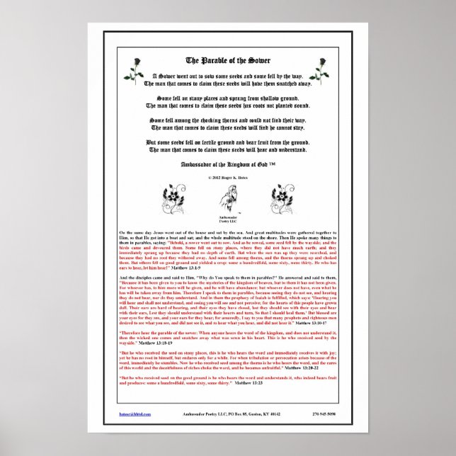 Affiche The Parable of the Sower (Devant)