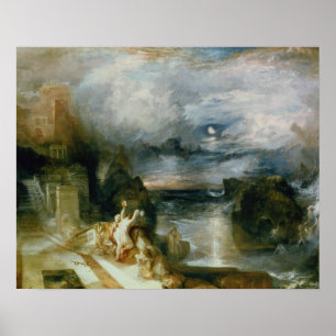Affiche The Parting of Hero and Leander (oil on canvas)