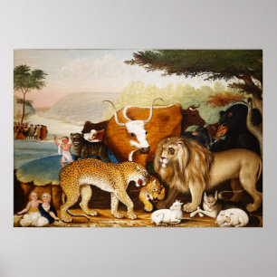 Affiche The Peaceable Kingdom by Edward Hicks