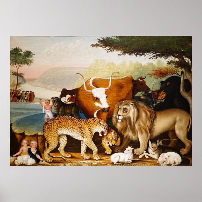 Affiche The Peaceable Kingdom by Edward Hicks (Devant)