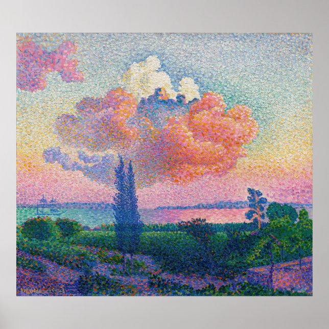 Affiche The Pink Cloud (1896) par Henri-Edmond Cross (Devant)