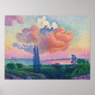 Affiche The Pink Cloud, painting by Henri-Edmond Cross