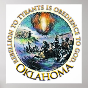 Affiche Thé Pooster de l'Oklahoma