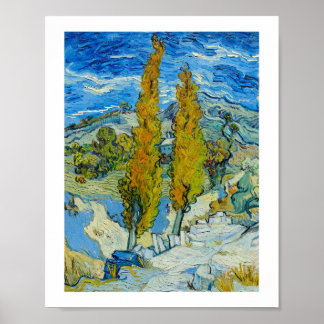 Affiche The Poplars at Saint Remy 1889 par Vincent van Gog