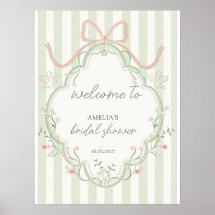 Affiche Thé pour la Mariée Fleur Sauvage 