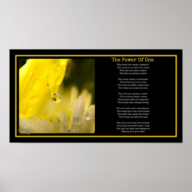 Affiche The Power Of One (Devant)