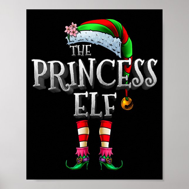Affiche The Princess Elf Shirt Matching Family Funny Chris (Devant)