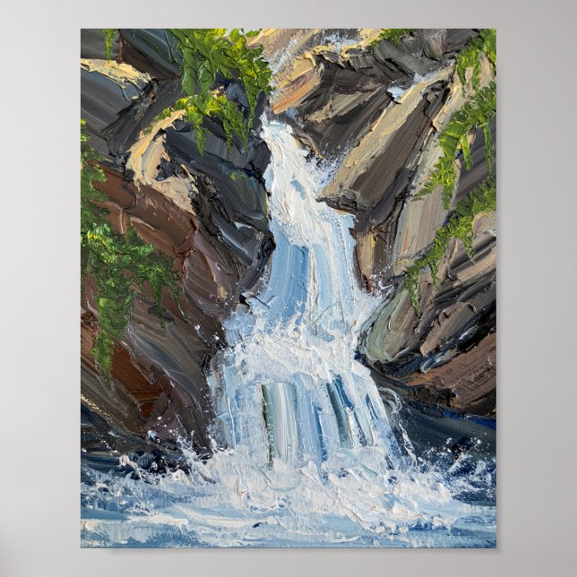 Affiche The Relentless Descent: A Textural Study (Devant)