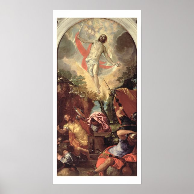 Affiche The Resurrection of Christ (oil on canvas) (Devant)