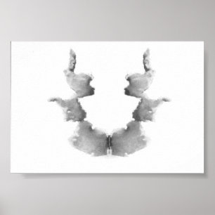 Affiche The Rorschach Test Ink Blots Plate 7