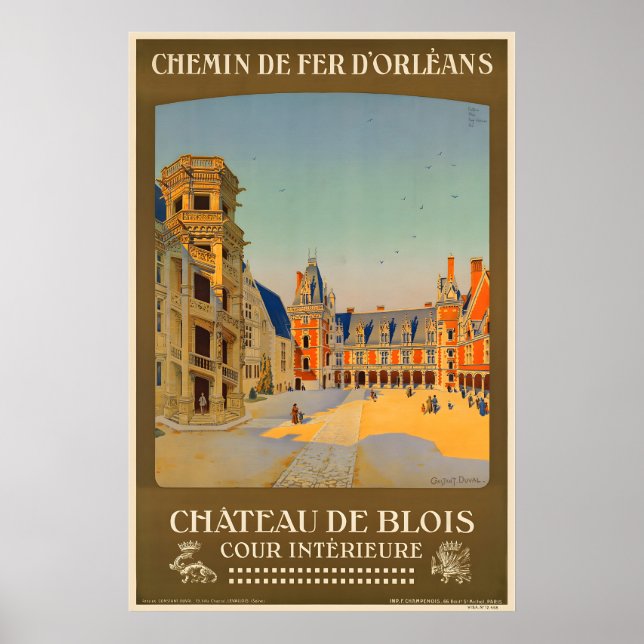 Affiche The Royal Château de Blois Châteaux of the Loire (Devant)