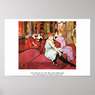 Affiche The Salon In The Rue Des Moulins