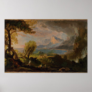 Affiche The Savage State (1834) — Thomas Cole
