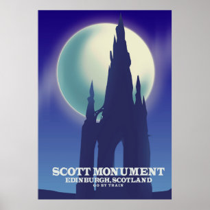 Affiche The Scott Monument, Edinburgh,Scotland