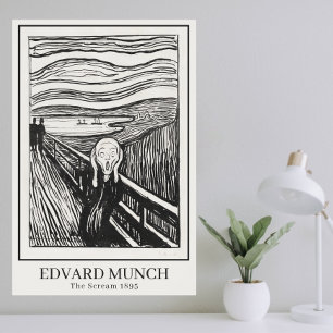 Affiche The Scream (1895) by Edvard Munch