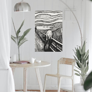 Affiche The Scream (1895) par Edvard Munch.