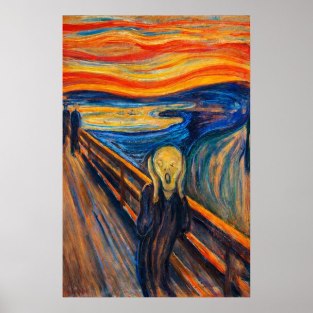 Affiche The Scream by Edvard Munch (Devant)