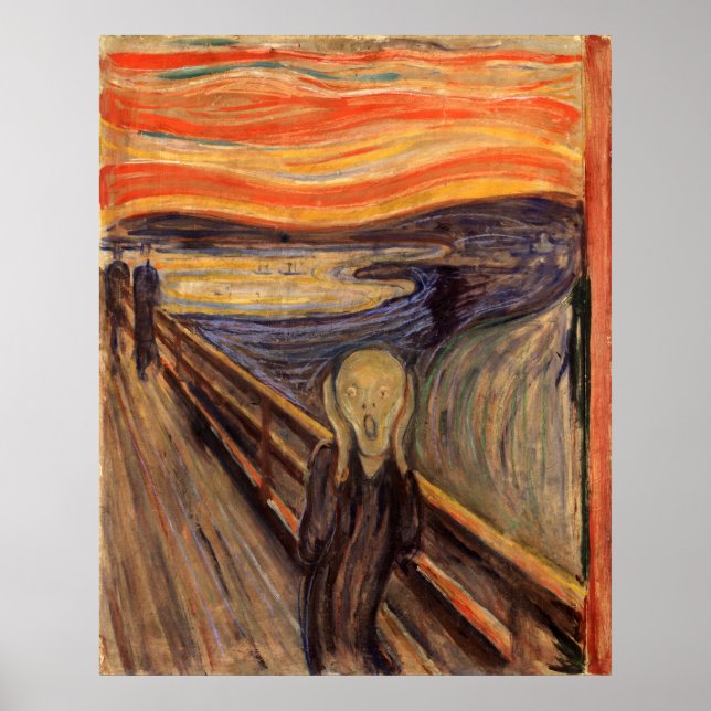 Affiche The Scream - Edvard Munch (Devant)