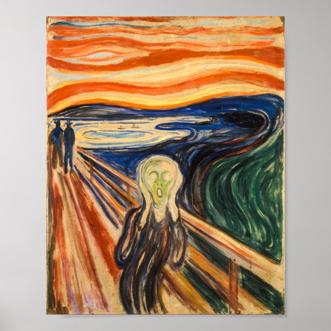 Affiche The Scream | Edvard Munch | (Devant)