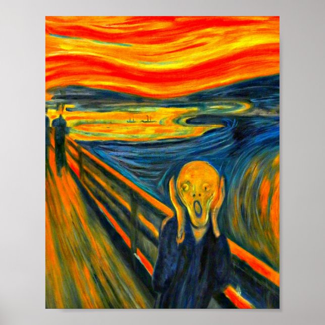 Affiche The Scream, FIne Art de Munch, (Devant)