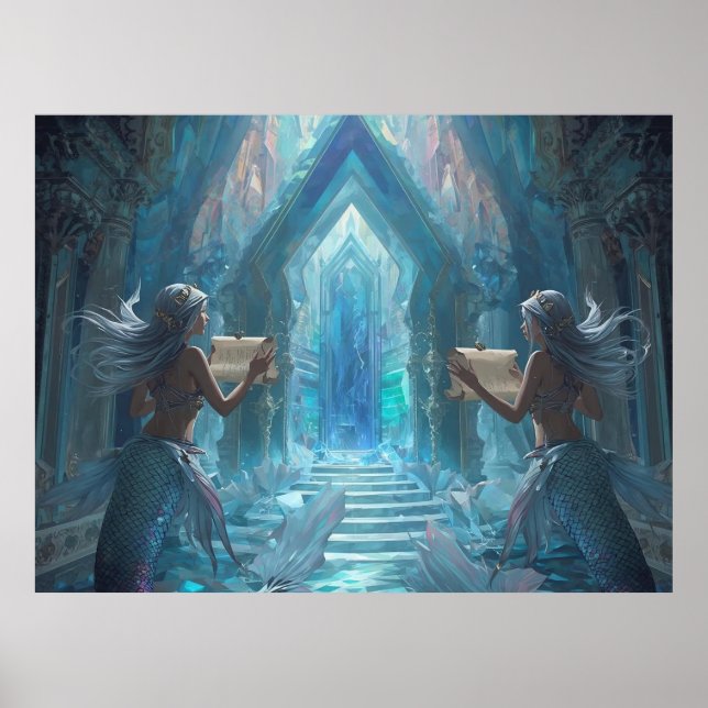 Affiche The Scroll Keepers of the Deep” (Devant)