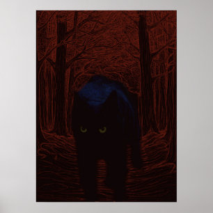 Affiche The Shadow Cat and Red Forest