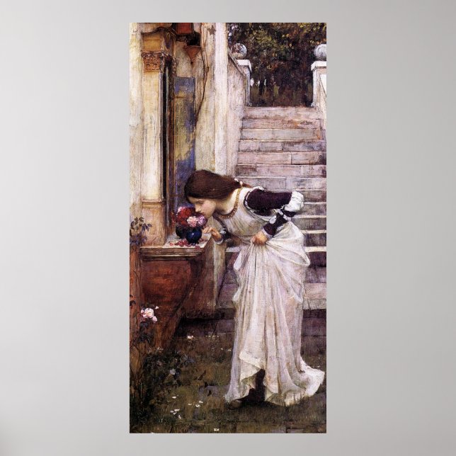 Affiche The Shrine, by John William Waterhouse - 1895 (Devant)