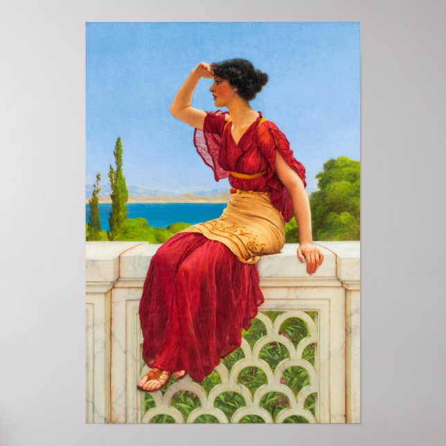 Affiche The Signal, 1899 par John William Godward (Devant)