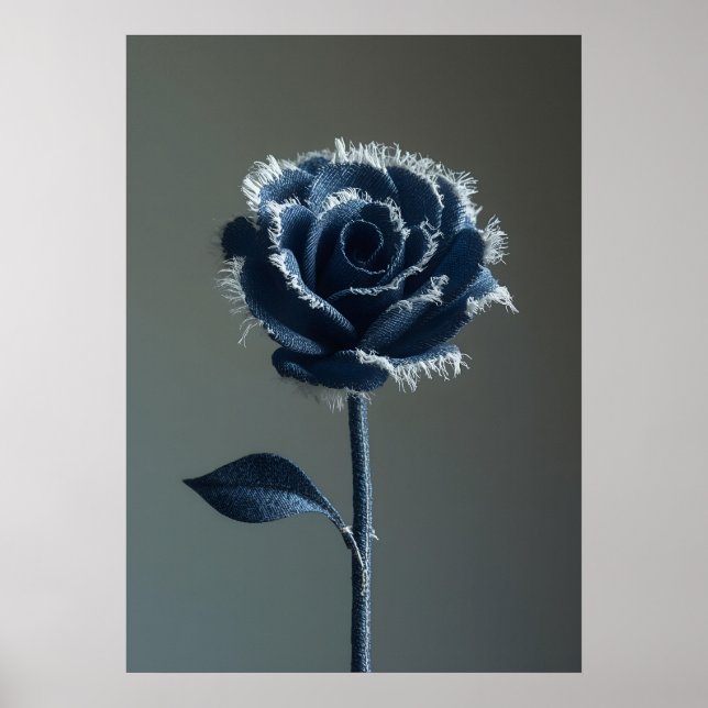 Affiche The Solitary Pride of a Reconstructed Denim Rose (Devant)