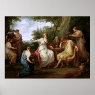 Affiche The Sorrow of Telemachus by Angelika Kauffmann