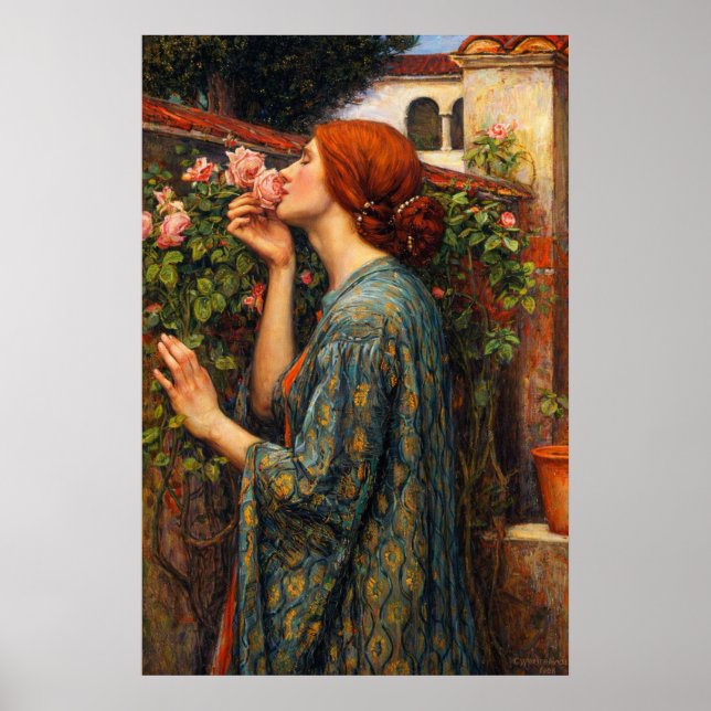 Affiche The Soul of the Rose by John William Waterhouse (Devant)