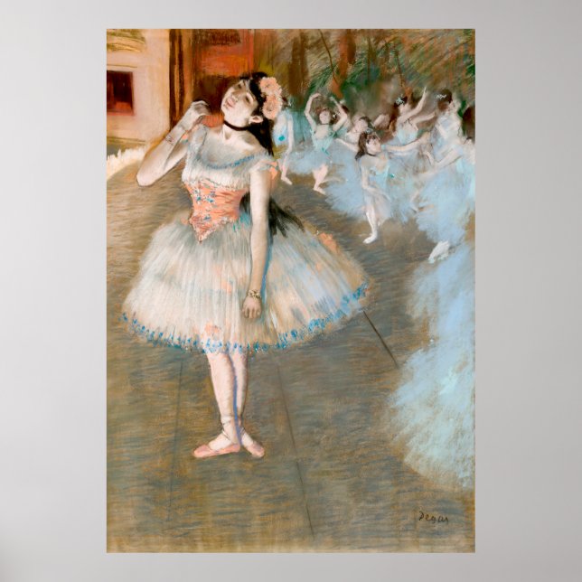 Affiche The Star by Edgar Degas - Impressionism (Devant)