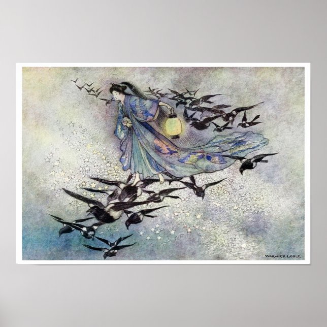 Affiche The Star Lovers par Warwick Goble (Devant)